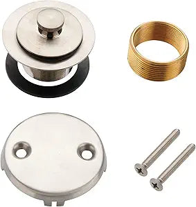 WELLUP Brushed Nickel Bathtub Tub Drain Conversion Kit,Tub Drain Overflow