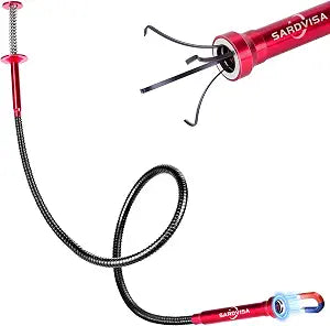Flexible Grabber Tool, Magnetic 24-Inch Pickup Tool with 4 Claw Grabber