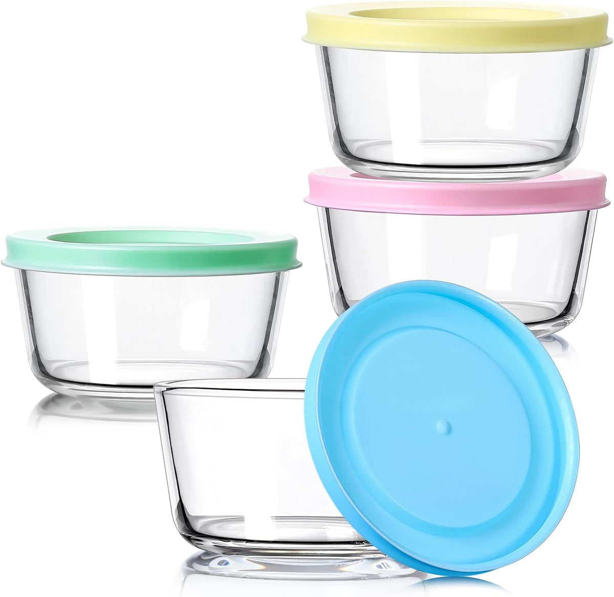 8oz Small Boreosilicate Glass Containers with Lid