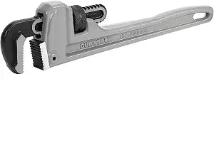 DURATECH 10-inch Aluminum Straight Pipe Wrench, Adjustable Plumbing Wrench