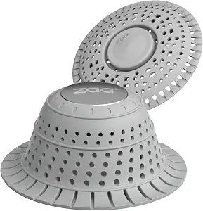 zaa Bathtub Drain Hair Catcher & Shower Drain Hair Catcher Combo, Premium Silicone Drain Protector & Shower Drain Cover