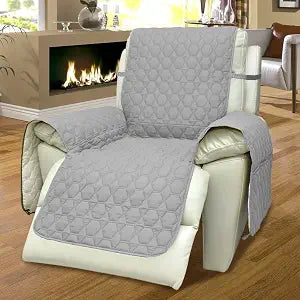 RBSC Home 38 Inch Recliner Chair Cover 100% Waterproof Slipcovers Anti-Slip Small Recliner Slipcovers for Pets Baby Dogs Cats Washable Protector (38" LightGray)