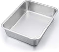 P&P CHEF Stainless Steel Lasagna Pan, Rectangular Baking Pan 12.7" Lx3.2 H