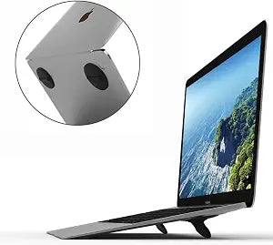 Mini Laptop Stand Cooling Feet, Foldable Desk Computer Keyboard Riser Lift