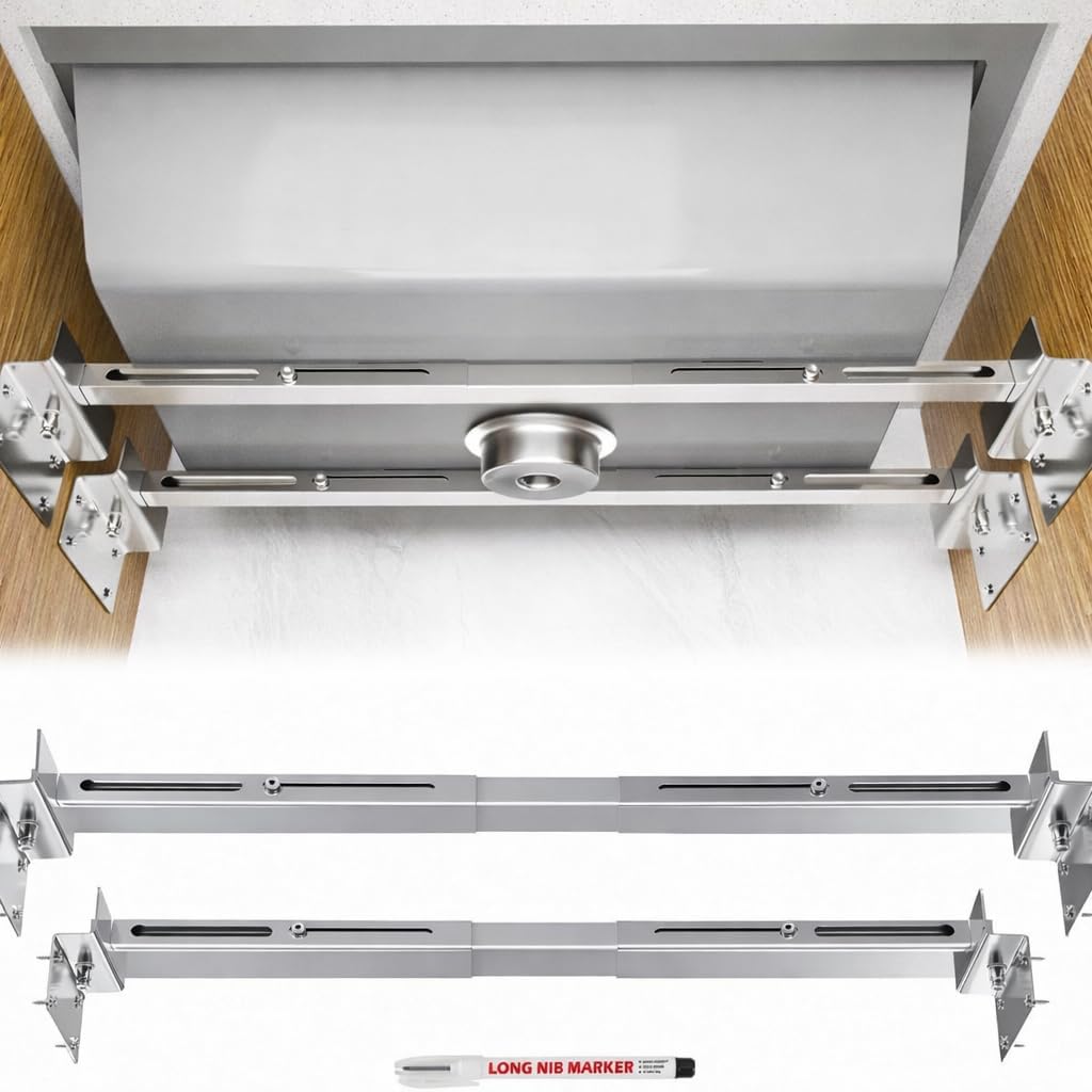 Undermount Sink Support | Adjustable Undermount Sink Brackets | 28.0-39.4 inches(71-100CM) Heavy Duty Stainless Steel Sink Support Pole - Undermount Sinks Kit for Kitchen, Bathroom, 2 Packs