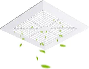 Baquler 1 Pcs 11 x 11'' Exhaust Bathroom Fan Cover with Springs Square
