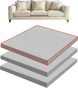 24" X 24" Couch Cushion Support for Sagging Seat, 40D High Density Foam Sofa Cushion Support, 3 Pcs Sag Repair Pad, Furniture Seat Under Cushions Supporter