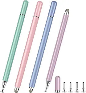 Stylus Pen for Touch Screens  High Precision Disc Fiber Tip with Magnetic Cap, Compatible with iPhone/iPad/Samsung Galaxy/Android/Nintendo Switch/Touchscreen Laptops (Morandi, 4Pack)