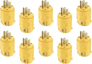 Leviton C20-515pv-000 Grounded Pvc Commercial Grade Straight Blade Plug (Pack of 10)