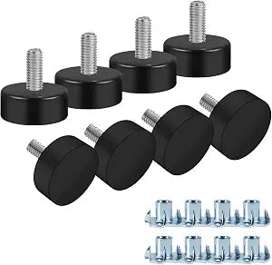 Darcvds M6 Thread Furniture Feet Levelers, 8PCS Levelers Feet Screw in