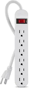 Belkin 6-Outlet Power Strip, 3ft Cord