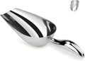 12 Oz 304 Stainless Steel Ice Scoop for Freezer & Ice Machine - Heavy Duty Metal Scooper, Dishwasher Safe, Multi-Purpose for Kitchen, Bar, Party, Wedding (Ice, Flour, Dry Goods)