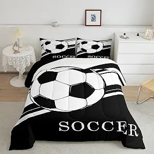 Feelyou Soccer Comforter Set Full Size Kids Boys Girls