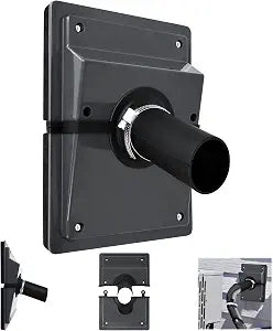 HVAC Wall Penetration & Line-Set Cover Kit with Soft Gasket, Wall Sleeve for Split AC Line Sets,HVAC Penetration Cover for Indoor & Outdoor Air Conditioner Systems, 2.36" Aperture