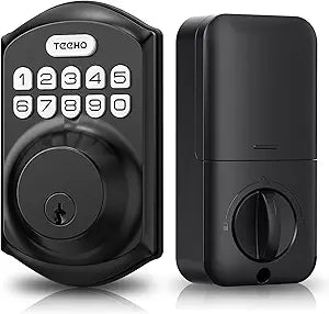 TEEHO TE001 Keyless Entry Deadbolt with Keypad for Front Door, Matte Black