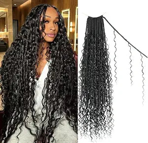Boho Faux Locs Crochet Hair 30 Inch Soft crochet hair for black women