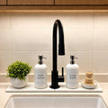 5PC Kitchen Sink Accessories - Soap Dispenser, Sink Mat, Plant Decor, Brush