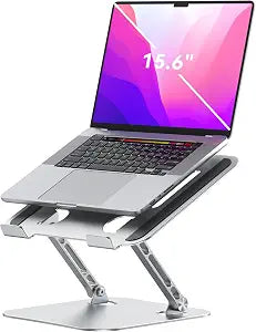 K&ZZ Laptop Stand for Desk Adjustable Ventilated Laptop Holder Stand