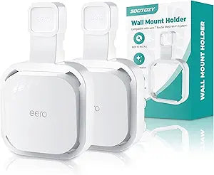 Wall Mount Holder for eero 7 Router Mesh Wi-Fi System  No Messy Wires, Space-Saving Outlet Wall Mount Holder for eero 7 Extender, Stand Bracket for eero 7 (2 Pack)
