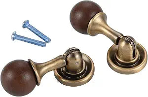 dophee 2Pcs Vintage Style Decorative Single Hole Round Ball Knobs Handles