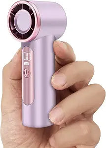 iFan, Portable Mini Handheld Fan, Personal Small Turbo Fans Rechargeable for Travel - Purple