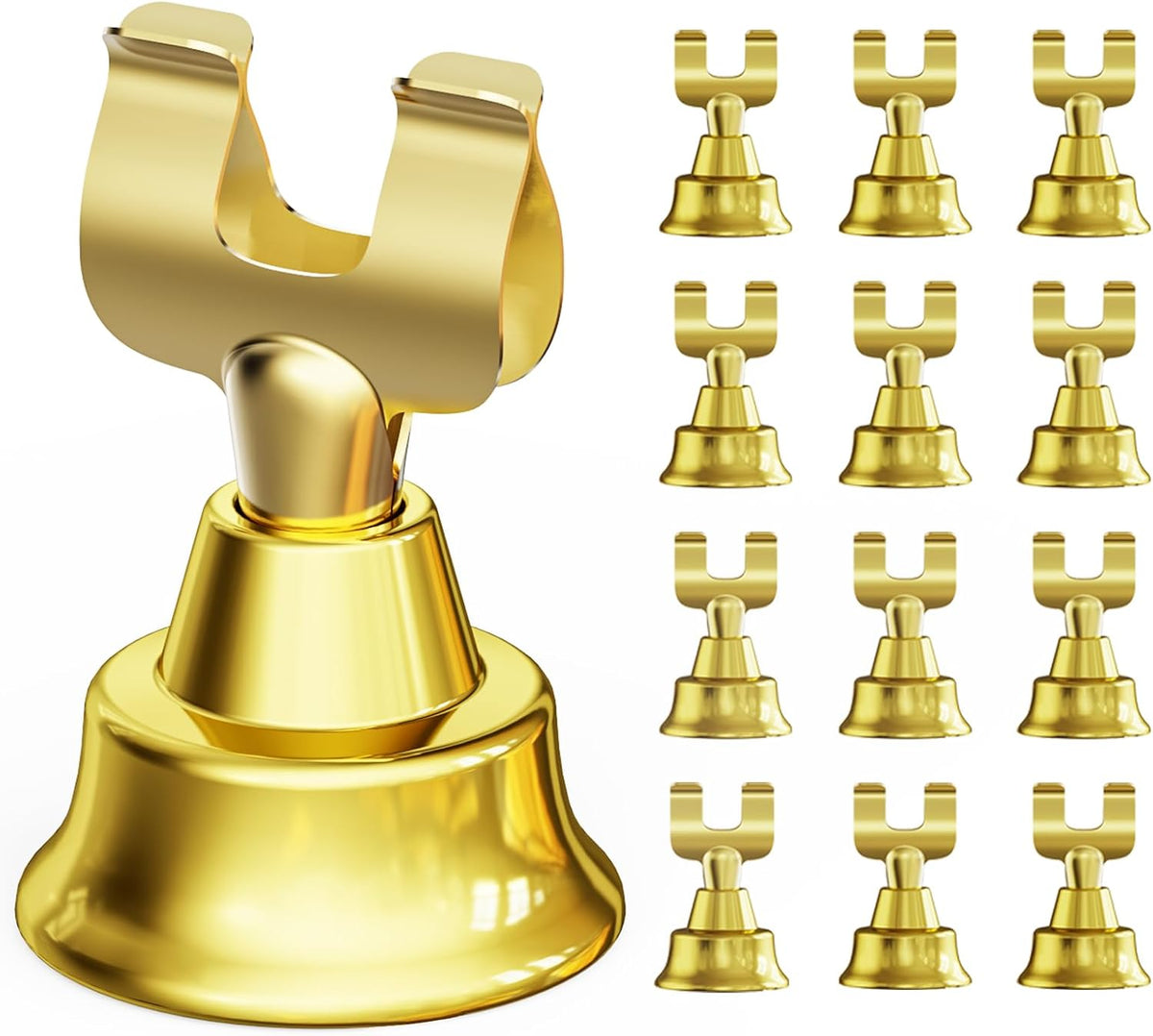 12 Pack Gold Table Number Holders, Premium Table Card Holders