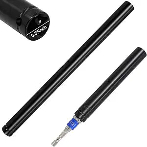 2 Pcs 9/16"(14mm) Power Nut Driver 6'' and 12'' Length, Nut Runner Hollow Socket with 1/4" Hex Shank, Fit Long Bolts and Ductwork