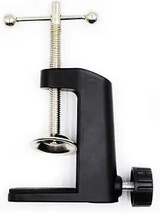 Universal C-Clamp Lamp Holder Desk Mount Clamp Base for Swing Arm Lights, DIY Lighting, Monitors, Workbenches