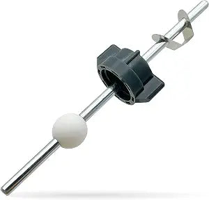 Lavatory Pop Up Center Piece Assembly, Universal Bathroom Sink Stopper Replacement Parts with Pivot Rod 18mm Ball 4.2" & 1.45" Rods, Chrome Metal Drain Repair Kit