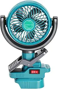 Cordless Clip-on Fan Compatible with maki-ta 18V Battery(Tool Only)