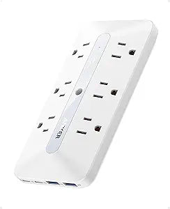 Anker Outlet Extender, 10-in-1 Power Strip with 300J Surge Protector, 6 AC