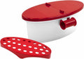 Versatile Microwave Pasta Boat, Pasta Cooker, Boat Strainer