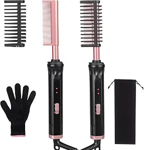 UNOBEY Electric Straightening Comb, Electric Hot Comb for Lace Front Wigs