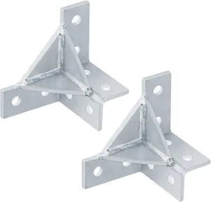 2 Pack Corner Gusset Bracket for 1-5/8" Strut Channel,7/32"Thick Heavy Duty