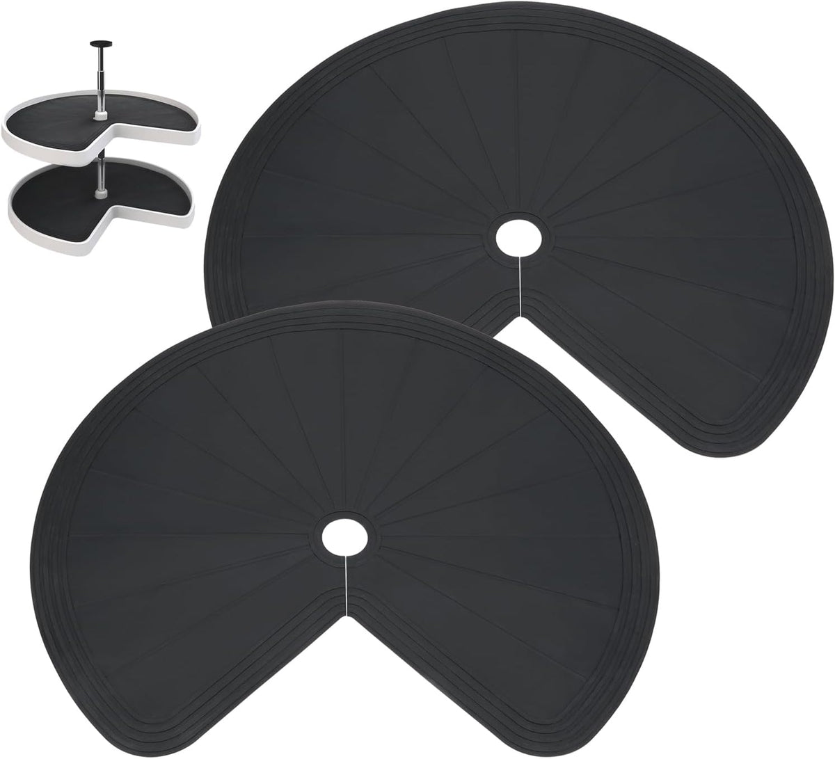 Lazy Susan Shelf Liner 27" Silicone Lazy Susan Liner 2PCS