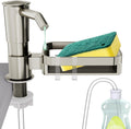 KNEELISA Soap Dispenser Pump for Kitchen Sink with Sponge Rack,ABS Plastic