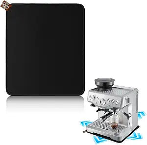 Sliding Mat for Breville Espresso Machine 870XL, Dual-Sided Design, Anti-Slip Glide Mat with Hanging Strap, Easy to Clean, Sturdy Pad for Breville Espresso Machine Accessories, Protects Countertop