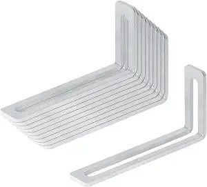 10 Pack 5-1/2"Long Aluminum Slotted L Angle Brackets for 3/8" Bolts