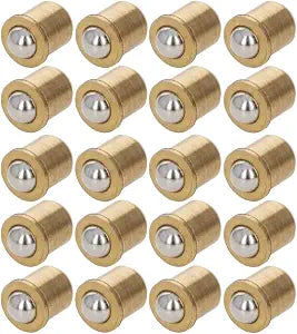 Auniwaig Brass Electroplated Ball Catch Latch Closures for Pantry Door Latch Home Furniture Cabinet Closet Door Wardrobe 20Pcs
