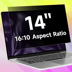14 Inch 16:10 Laptop Privacy Screen Filter, Anti Blue Light Glare & Anti Scratch Computer Privacy Shield for 14" with 1920x1200 Aspect Ratio Laptop