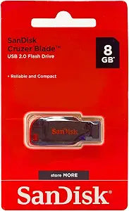 SanDisk Cruzer Blade 8GB USB 2.0 Flash Drive- SDCZ50-008G-B35