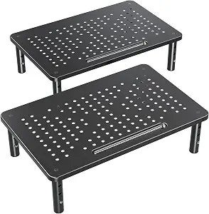 ELIVED 2 Pack Monitor Stand Riser - 3 Height Adjustable Monitor Stand