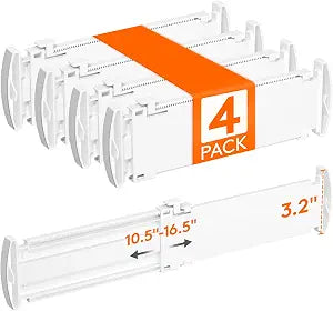 Lifewit 3.2" High Drawer Dividers for Clothes, Adjustable Drawer Organizers