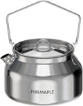 Fire-Maple Antarcti Camping Kettle Stainless Steel Camp Tea Pot, 1.2L