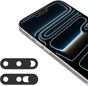 Front Camera Cover Compatible for iPhone 17 Pro Max/ 17 Pro/17 Air/17,Webcam Cover Protect Privacy and Security,Not Affect Face ID,Strong Adhesive-Black-Updated Version