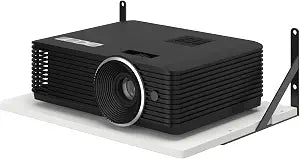 Black White Small Mini Projector Shelf for Wall, Cable Box / Router Shelf,Floating Projector Mount, Holder Stand Accessories