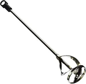Edward Tools Paint and Mud Mixer for Drill - Mixes 1 to 3 Gallons - 15 3/4" Length - 5/16" Hex Shaft - Zinc Plated Steel - Reinforced Weld - Non Slip Hex Head - Easy Clean - Paint Mixer Attachment