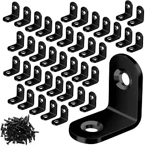 Vicuna R 40PCS L Bracket Corner Brace, Stainless Steel Corner Bracket