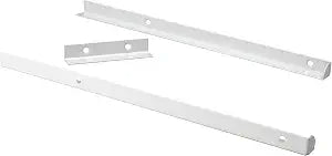 ClosetMaid SuiteSymphony Top Shelf Support Bracket Kit, Add On Accessory, Shelf Hardware Set, for Top Shelf, Pure White