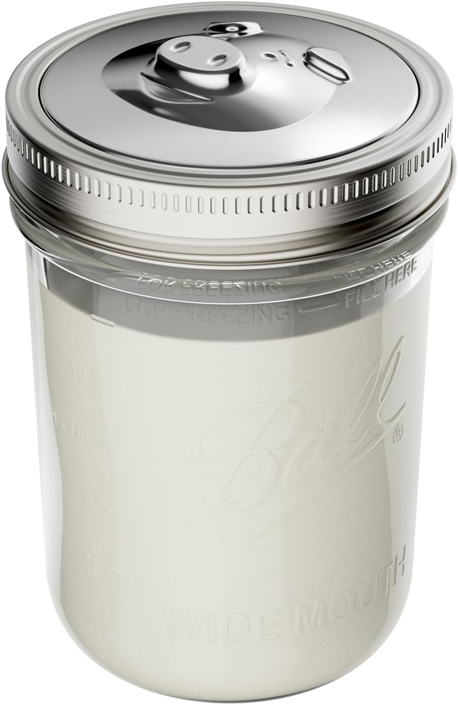 Jarware Stainless Steel Bacon Grease Strainer Lid For Wide Mouth Mason Jars